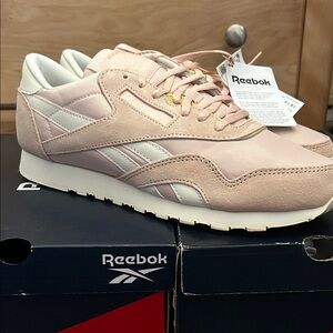 Reebok Women's Blush and Cream Sneakers